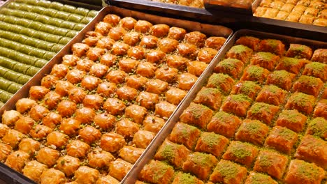 turkish baklava with pistachios