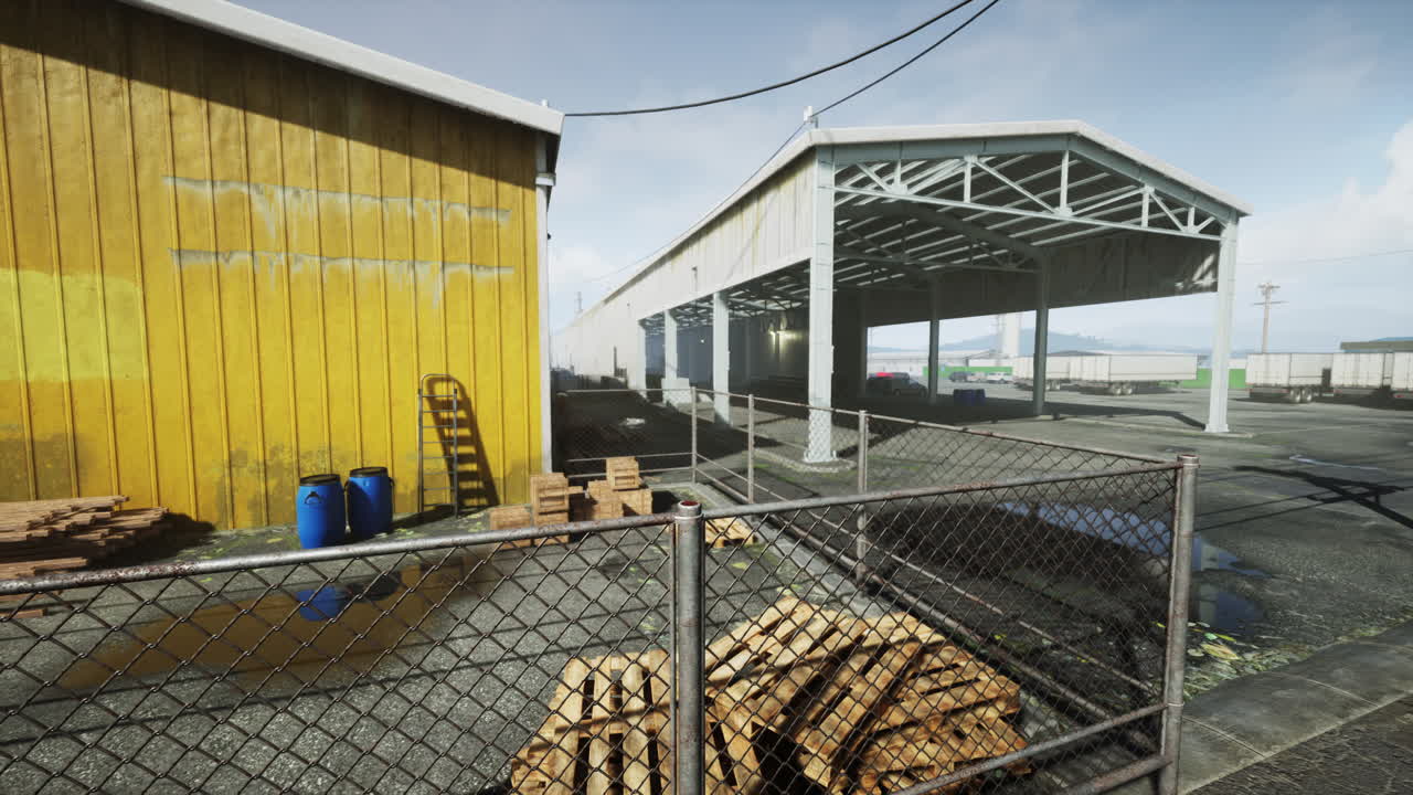 área de almacén industrial