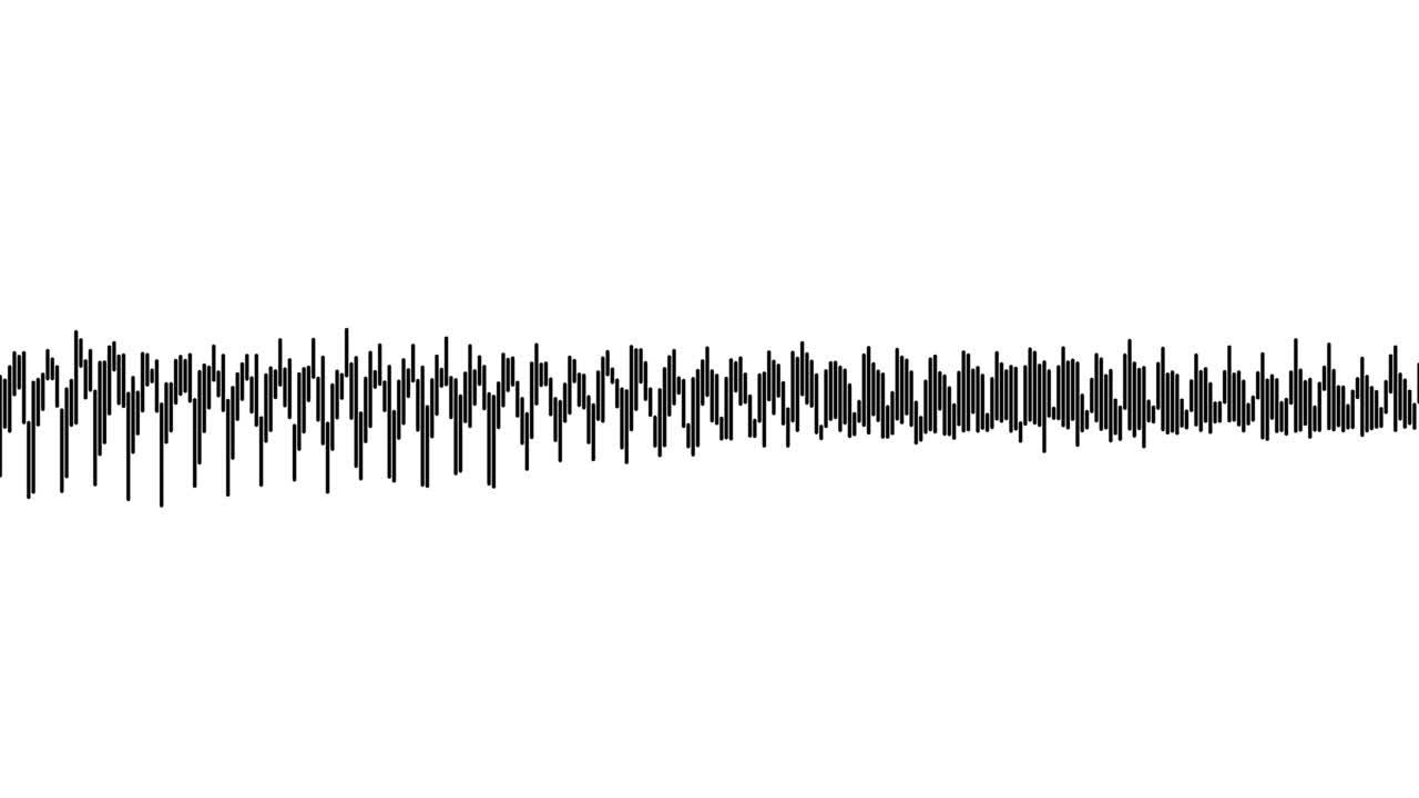 흑백 오디오 시각화 효과
