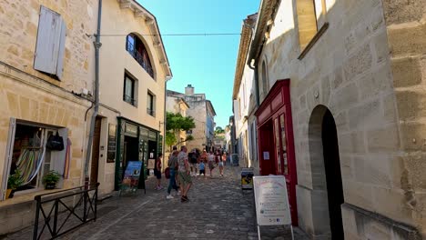 exploring shops and streets in bordeaux, france