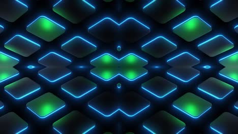 patrón de neón geométrico abstracto
