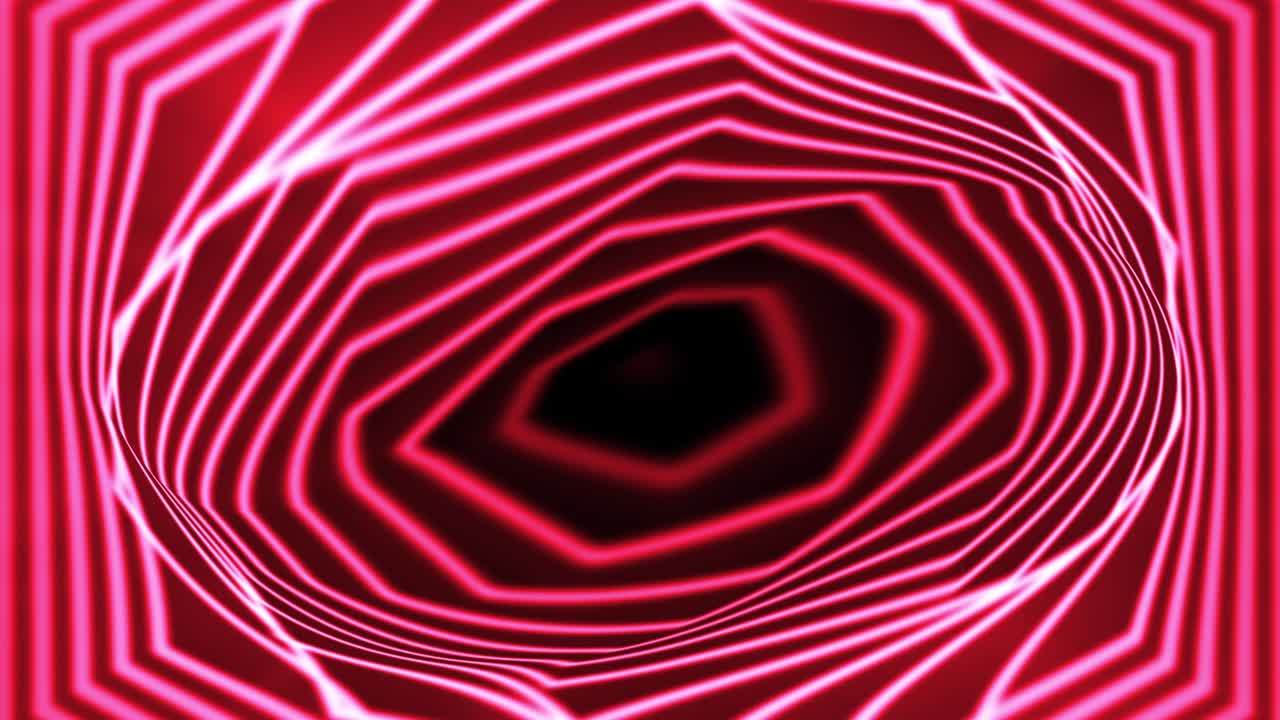 Formas abstratas néon em loop