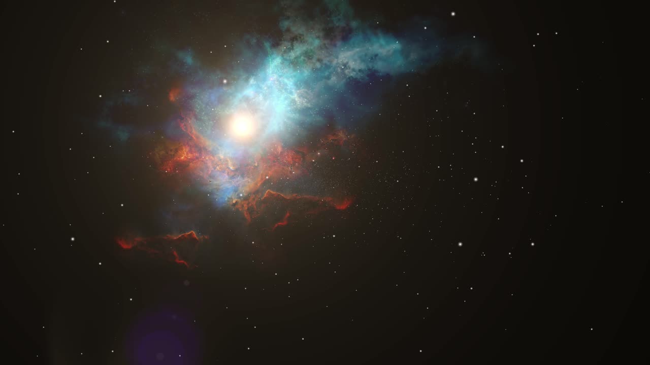 nebulosa y estrellas en el espacio