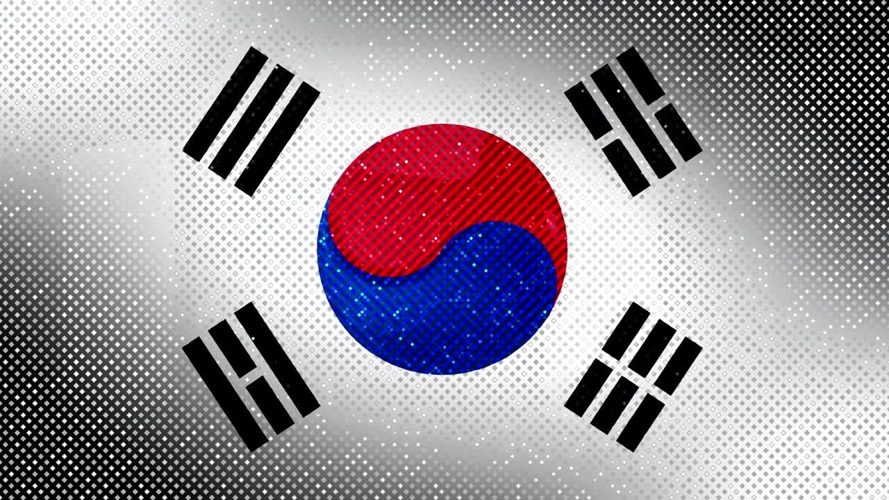 한국의 발, 반이는 픽셀 패턴