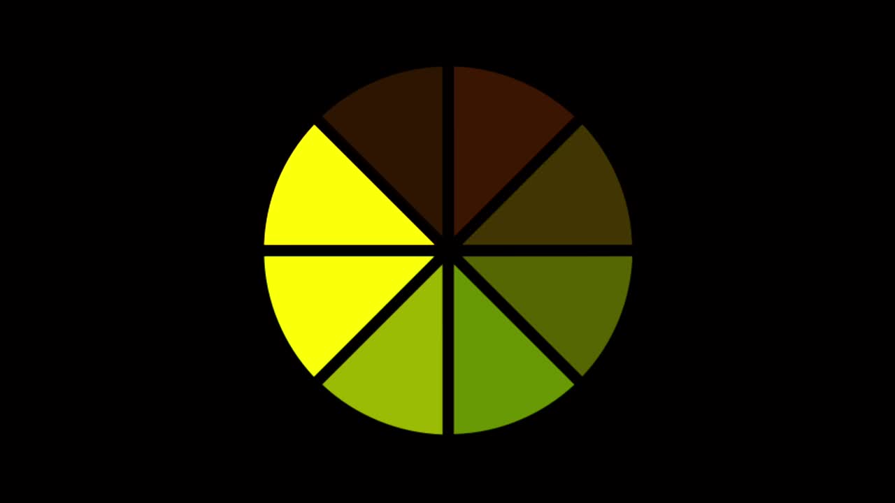 animación colorido círculo de carga aislar.