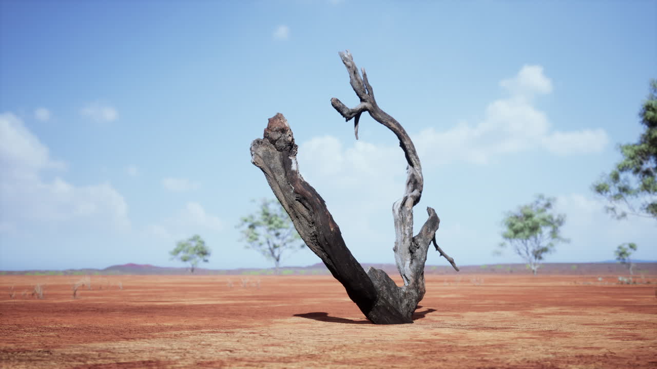 paisaje seco de pastizales y árboles en invierno