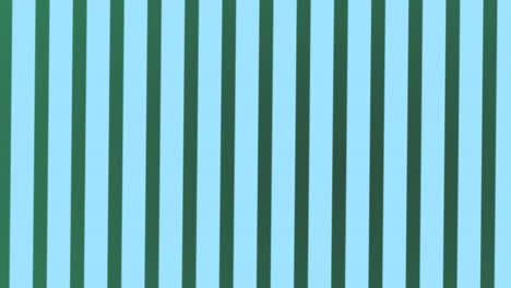 animación digital de rayas verdes que giran sobre un fondo azul