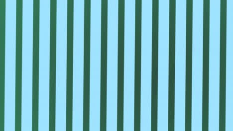 digital animation of green stripes rotating on blue background