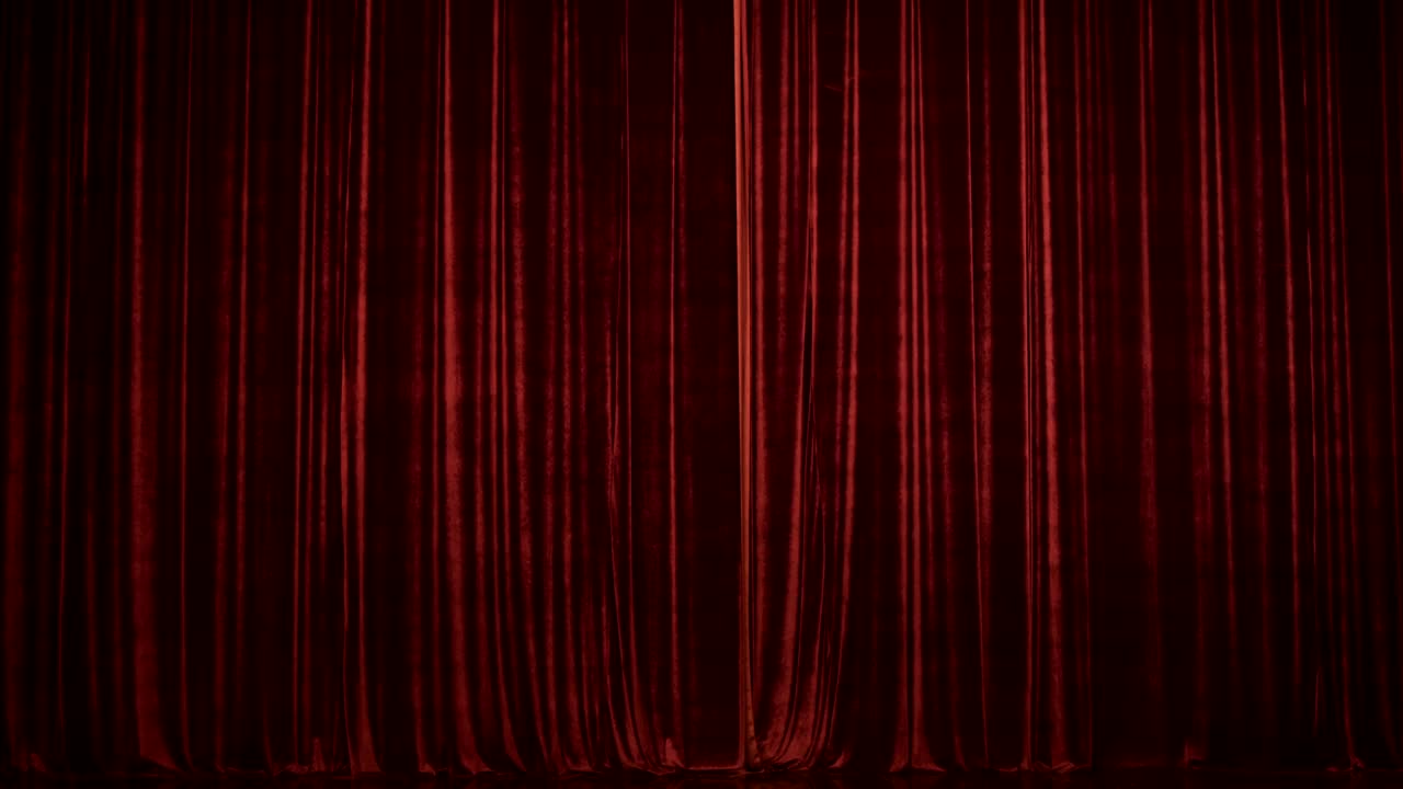 Stage Curtain With Spot