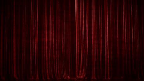 stage curtain with spot
