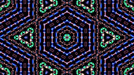 movimiento de onda de línea, colorido, sobre un fondo negro