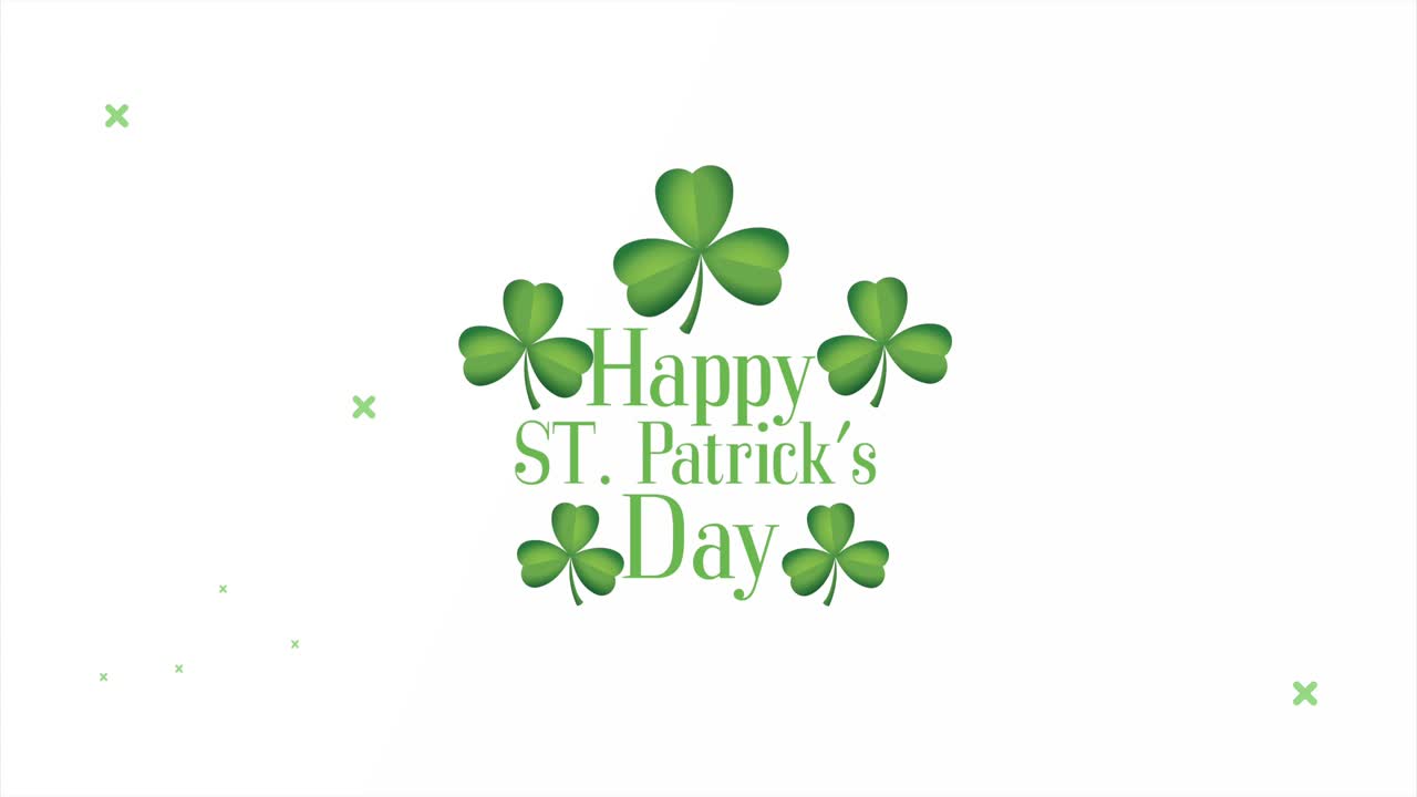 happy saint patricks day lettering