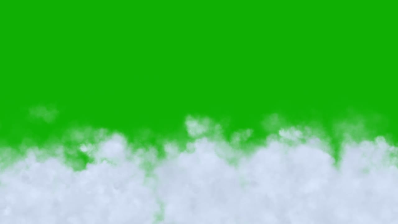 White smoke on the ground motion graphics with green screen background ...