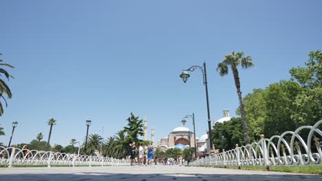 hagia sophia in istanbul on a sunny day