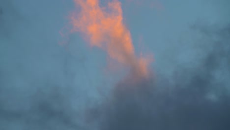 majestic clouds slowly lifting through sky