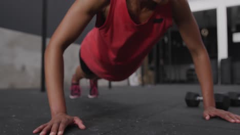 cross training at a gym