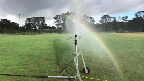 sprinkler irrigation facilities in the field