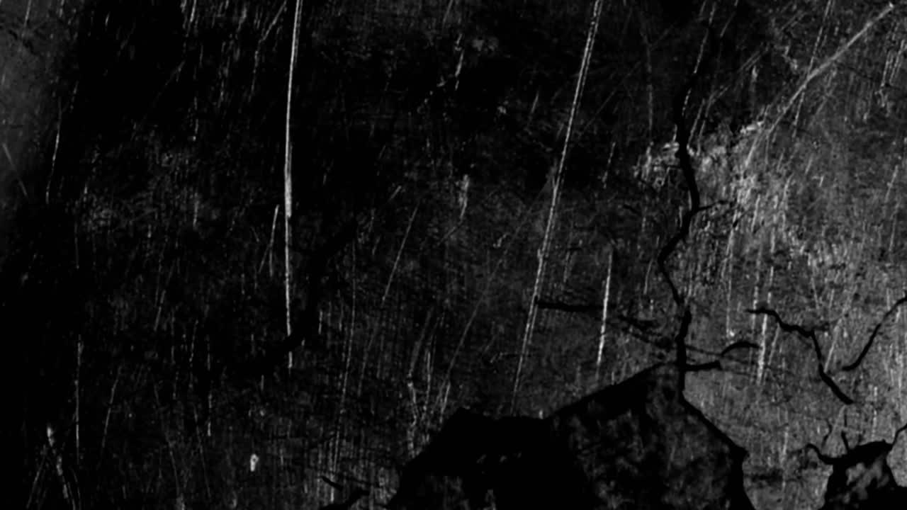 Scratched dark texture with abstract patterns in animation