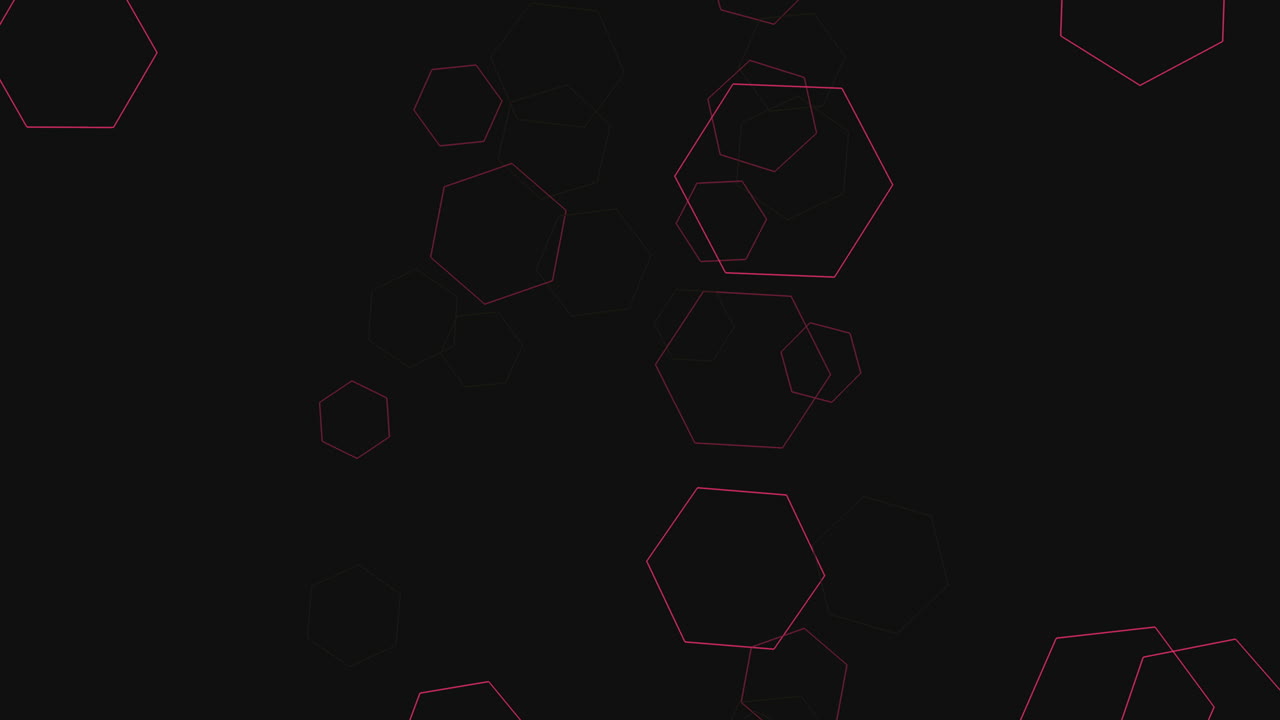 patrón de panal rosa sobre un fondo negro