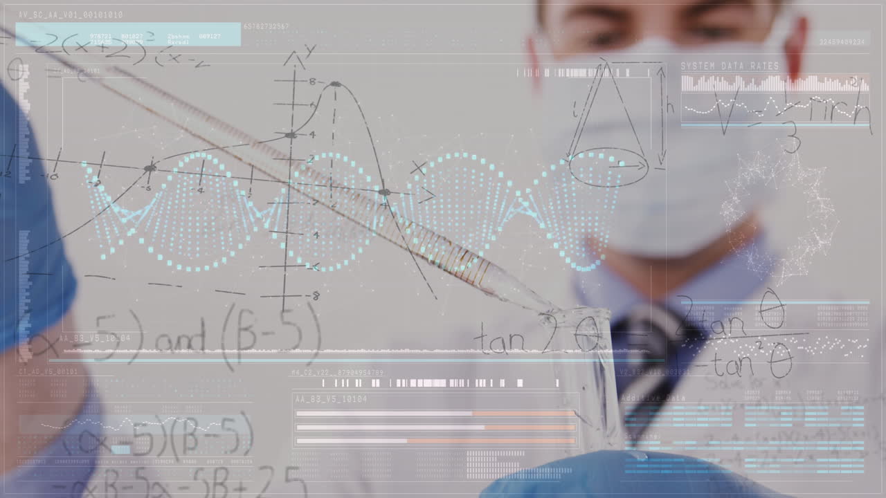 실험실에서 일하는 화학자 4k