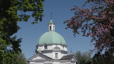 roman catholic church of st casimir in warsaw, poland