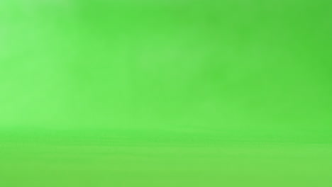 humo blanco en la pantalla verde