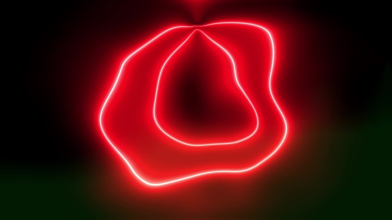 네온 원 왜곡 빛나는 애니메이션 모션 그래픽