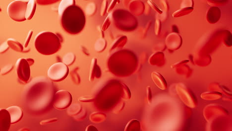 sangue e globuli rossi, rendering 3d.