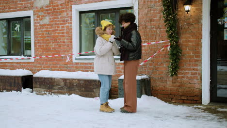 lesbian couple spending time together