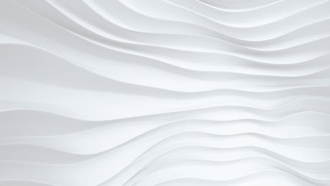 fondo blanco abstracto con líneas suaves bucle sin costuras animación de renderización 3d