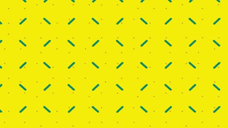 cuadrícula en movimiento sobre fondo amarillo