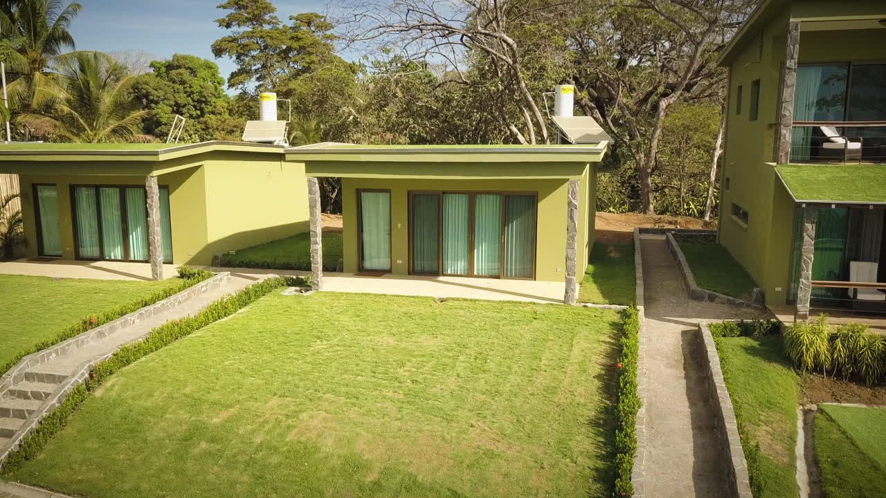 카리브해 섬의 아름다운 해변 주택