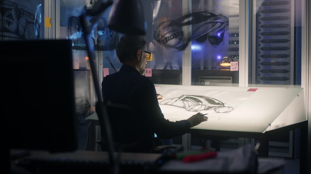 Automotive Designer at Work