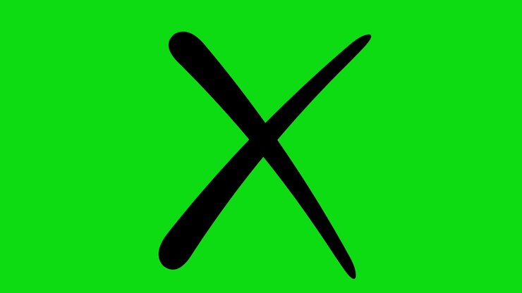 Loop animation of a black cross