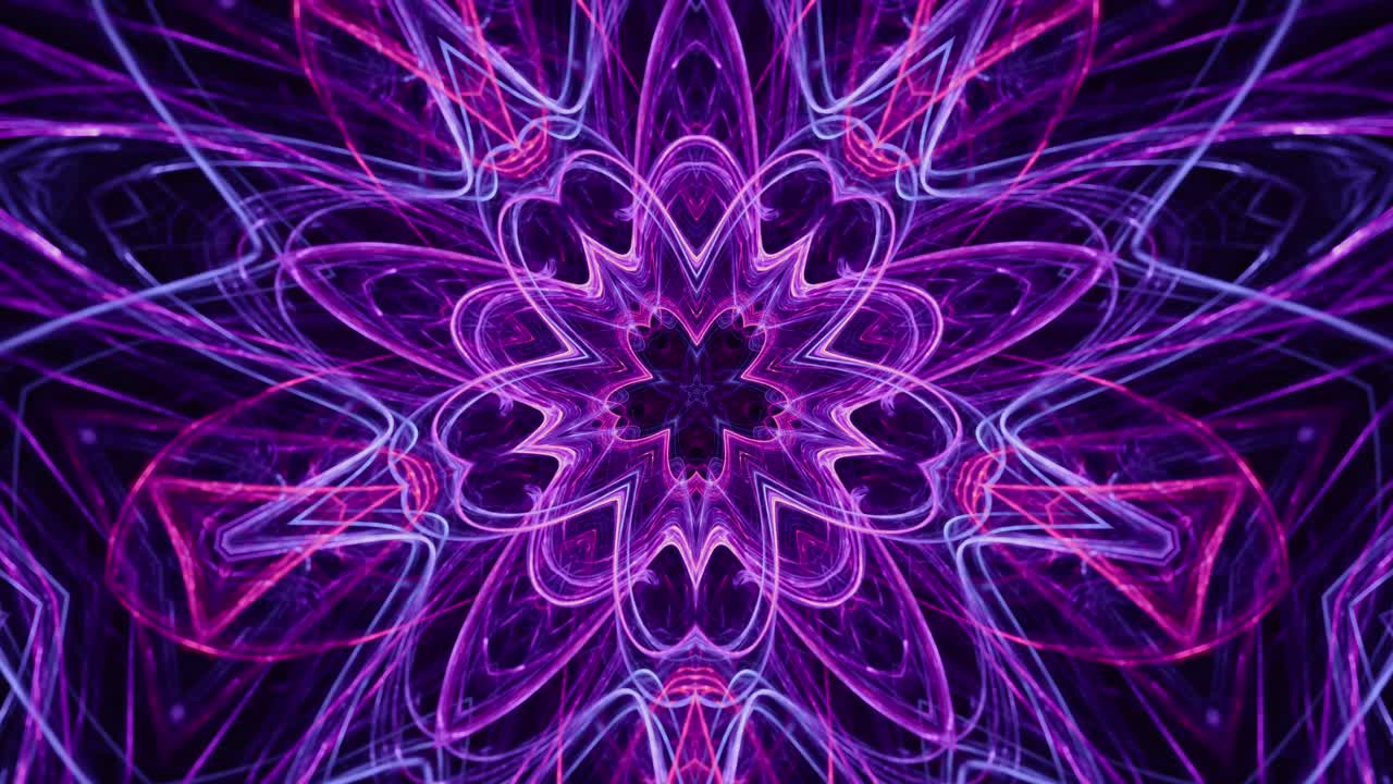 hipnótica estrella cósmica supernova ciclo sin fisuras caleidoscopio mandala, energía abstracta núcleo túnel trance música de fondo éxtasis, música vj pulso visual latidos