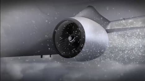 una animación muestra la formación de cie en un motor de avión