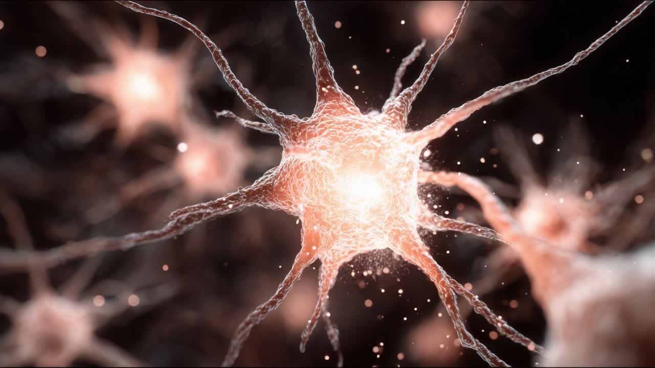 Intricate Visualization of Neurons: Exploring the Complex Beauty of Nerve Cells, Their Structure and Interactions in the Neural Network