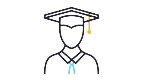 education line icon animation