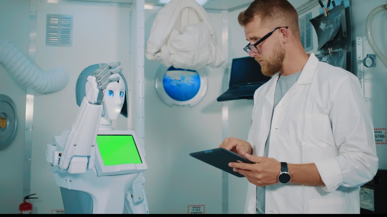 colaboración entre científicos y robots