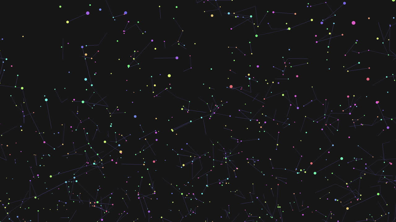 Dark and deep galaxy with neon rainbow dust in dark hole