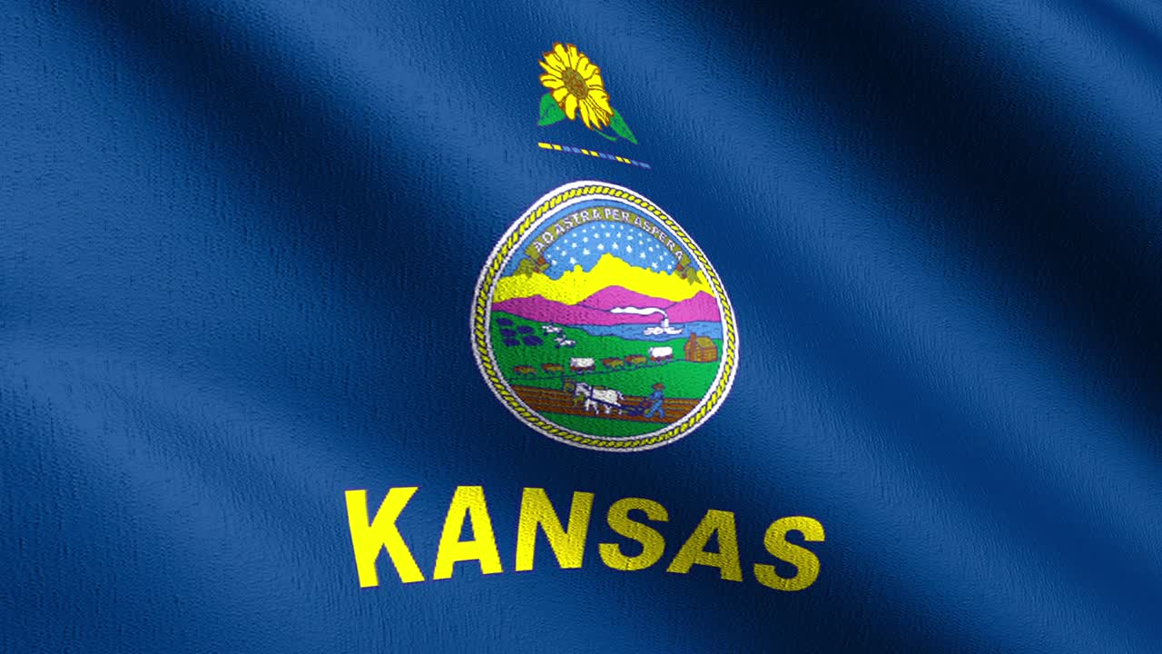 캔자스 주 발 (영어: kansas state flag) 은 미국 캔자스의 국기이며, 바람에 불어 날아오는 발을 상징하는 3d 렌더링 일러스트레이션이다.