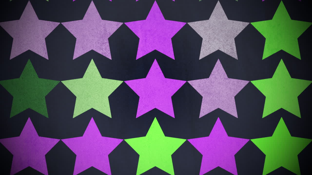 patrón de estrellas de colores de movimiento 3