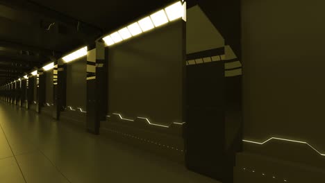 technological looped abstract background hallway tunnel