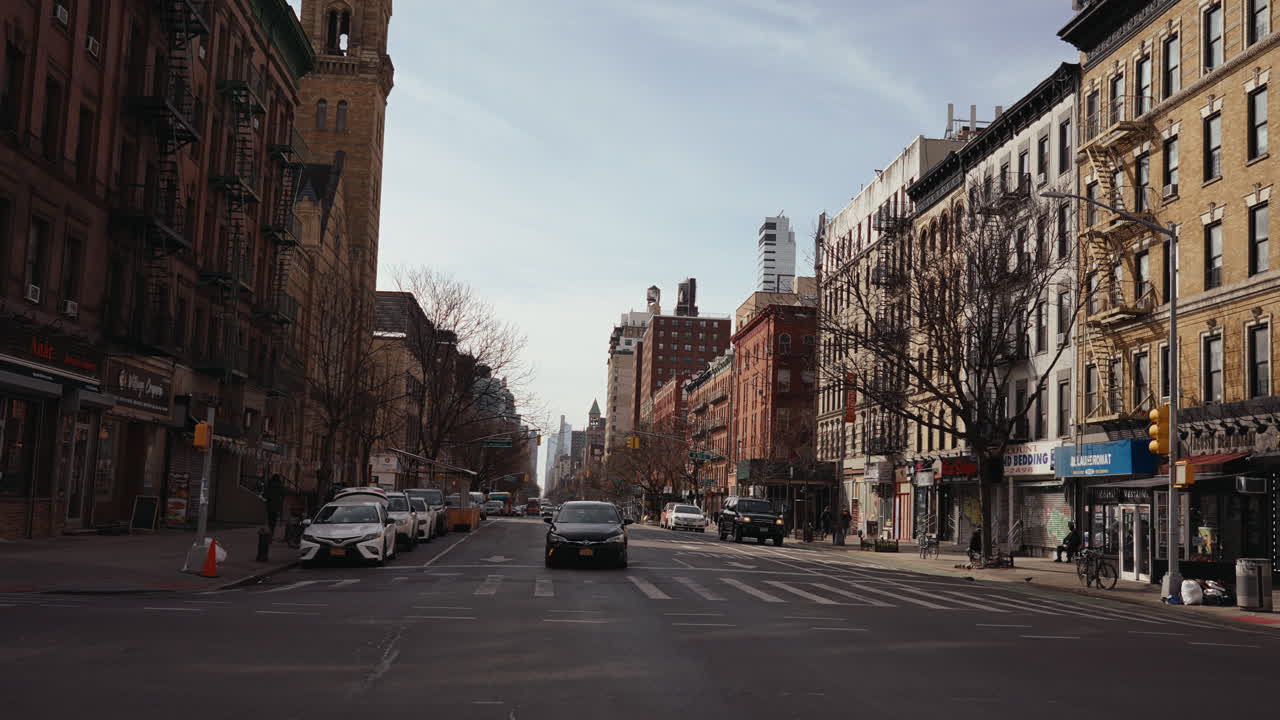 City Street View in a Neighborhood