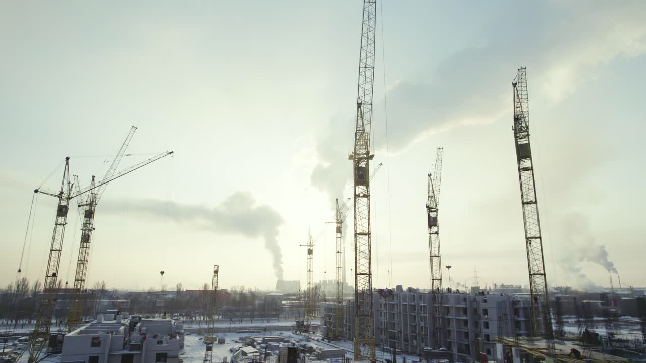 Construction Site in Winter