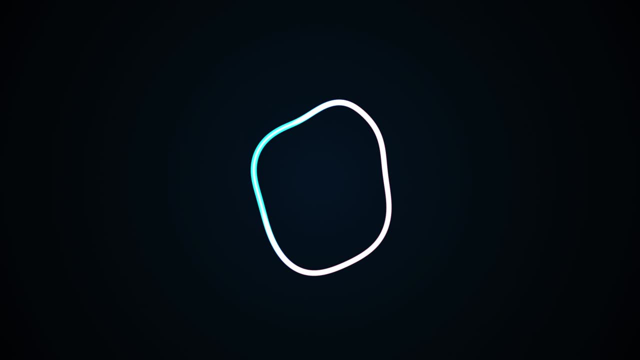 metamorfosis de una forma amorfa, ondulación esférica, animación abstracta de una forma futura