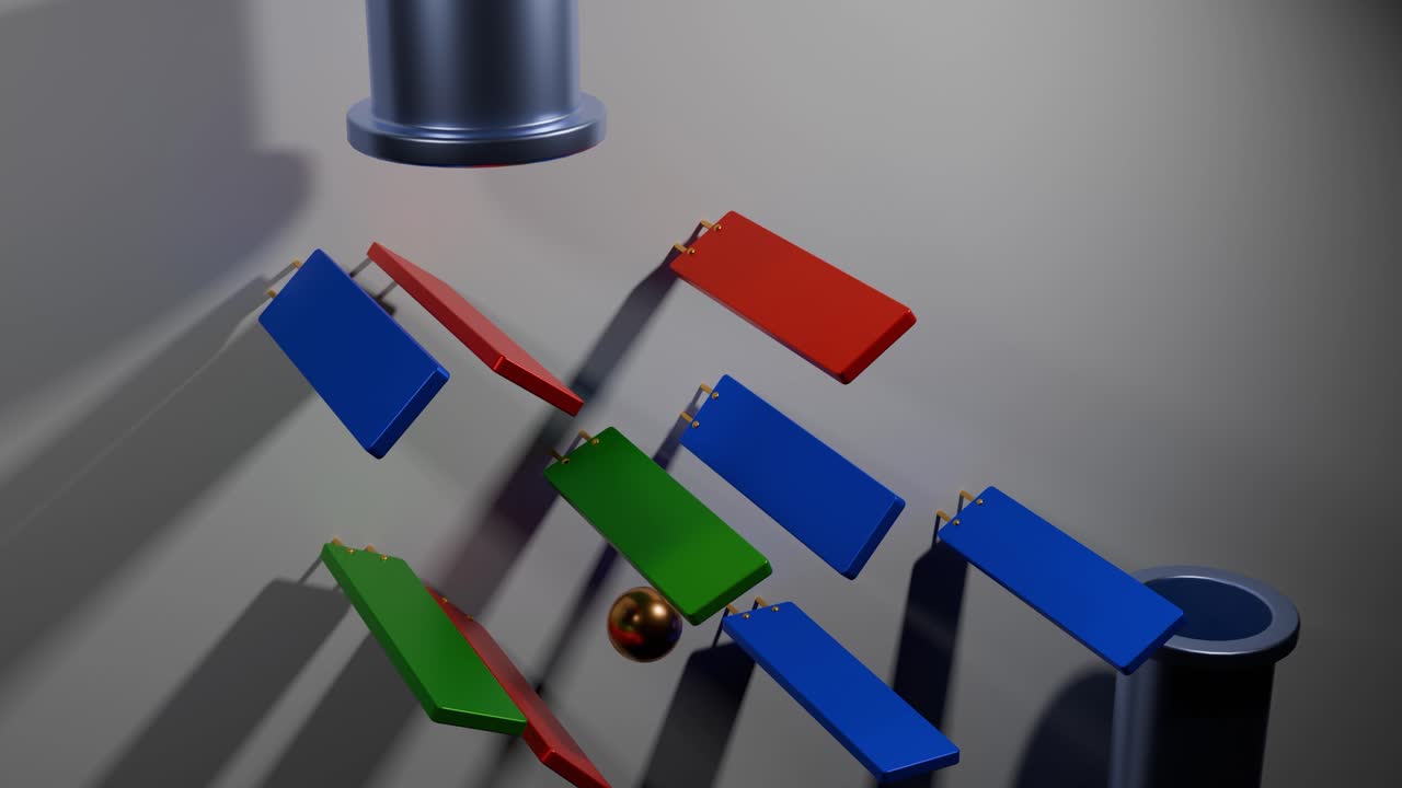 renderizado geométrico abstracto en 3d