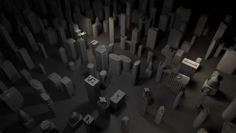 futuristic gray cityscape