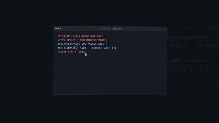 Software Developer Writing JavaScript Code in a Text Editor