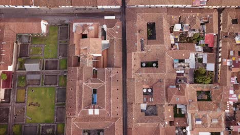 top down view of cusco peru